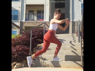 beautiful legs with steps