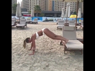 fitness on the beach