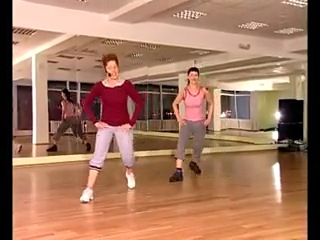 cardio workout with elements of step aerobics