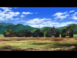 [aos] girls and tanks ova episode 1 russian dubbing hq